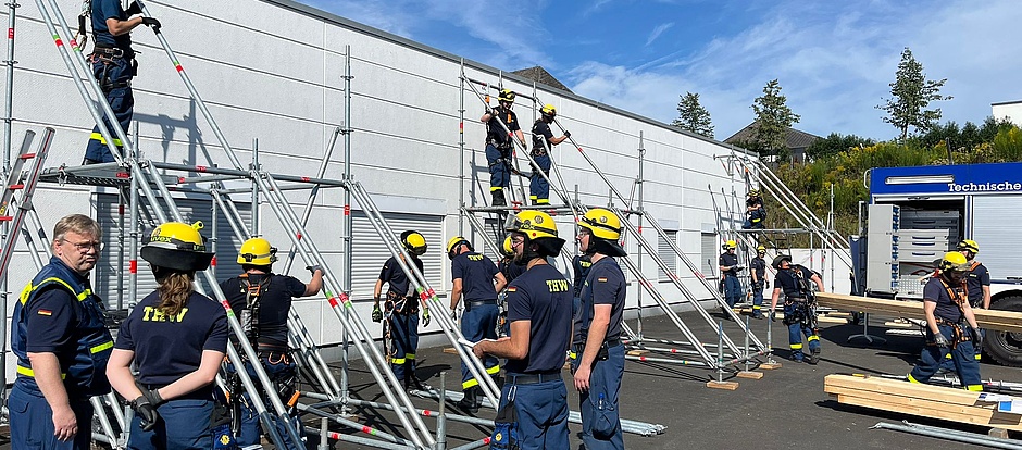 Am 7. September fand im OV St. Wendel die Fachausbildung Einsatz-Gerüstsystem (EGS) statt. Neben Theorie stand auch viel Praxis auf dem Plan.